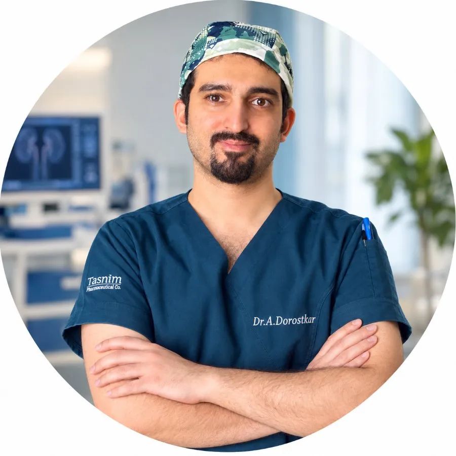 امین درستکار دانشجوی تخصص جراحی کلیه و مجاری ادراری تناسلی